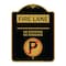Signmission Fire Lane No Stopping No Standing W/ No ParkingHeavy-Gauge Aluminum Sign, 18" x 24", BG-1824-24002 A-DES-BG-1824-24002 - alternate 1